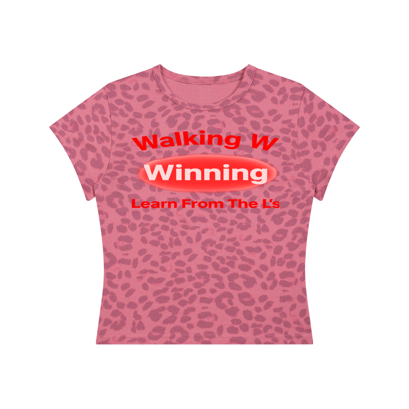 FZ Women’s Leopard Print Winning Crop Tee
