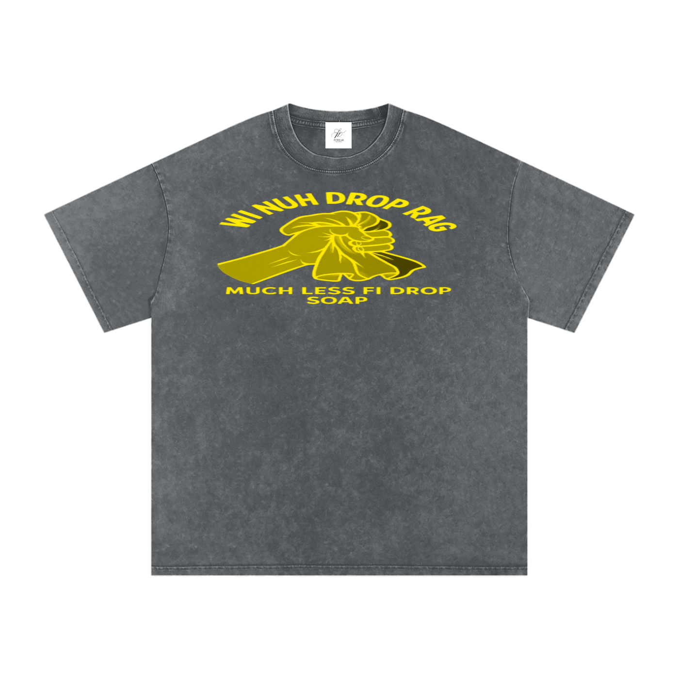 FZ Unisex Acid Wash Rag Oversize Tee