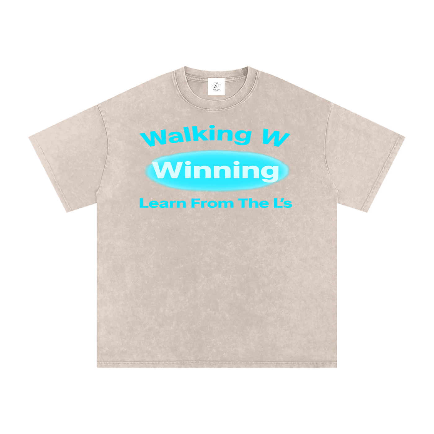 FZ Unisex Acid Wash Winning Oversize Tee
