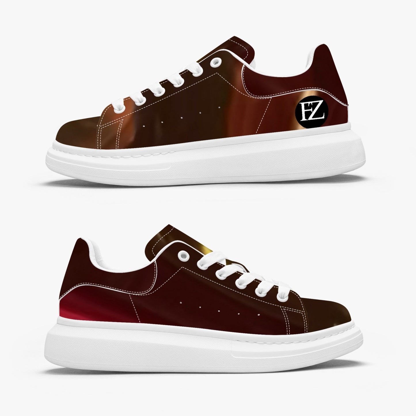 FZ Unisex Leather Chunky Sneakers - FZwear