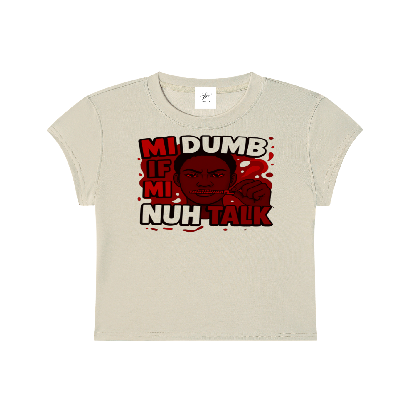 FZ Women's Slim-Fit Cropped Tee