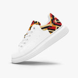 FZ Unisex African Print Leather Oversized Sneakers - FZwear