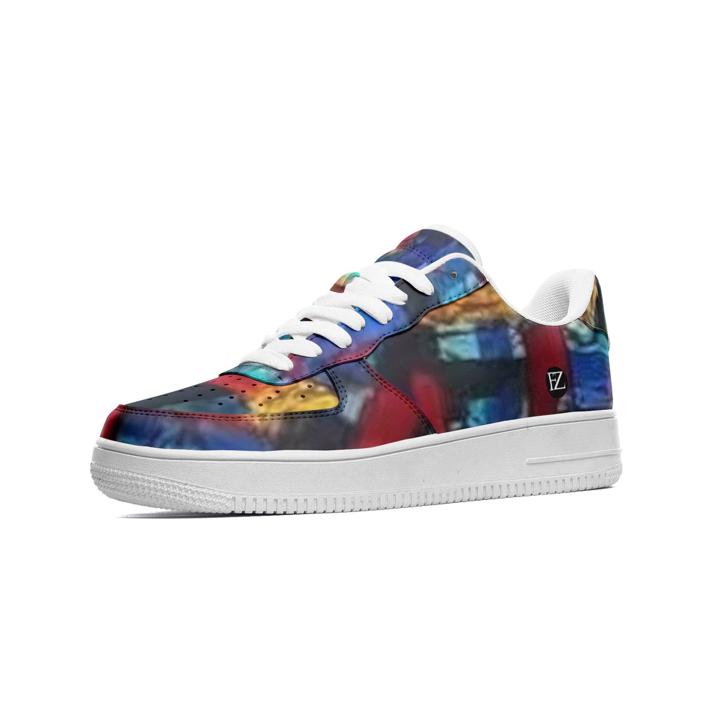 FZ African Print Unisex Low Top Leather Sneakers - FZwear