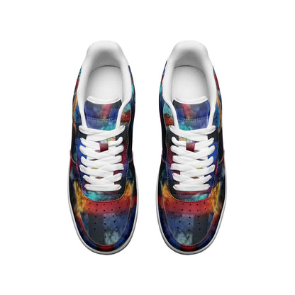 FZ African Print Unisex Low Top Leather Sneakers