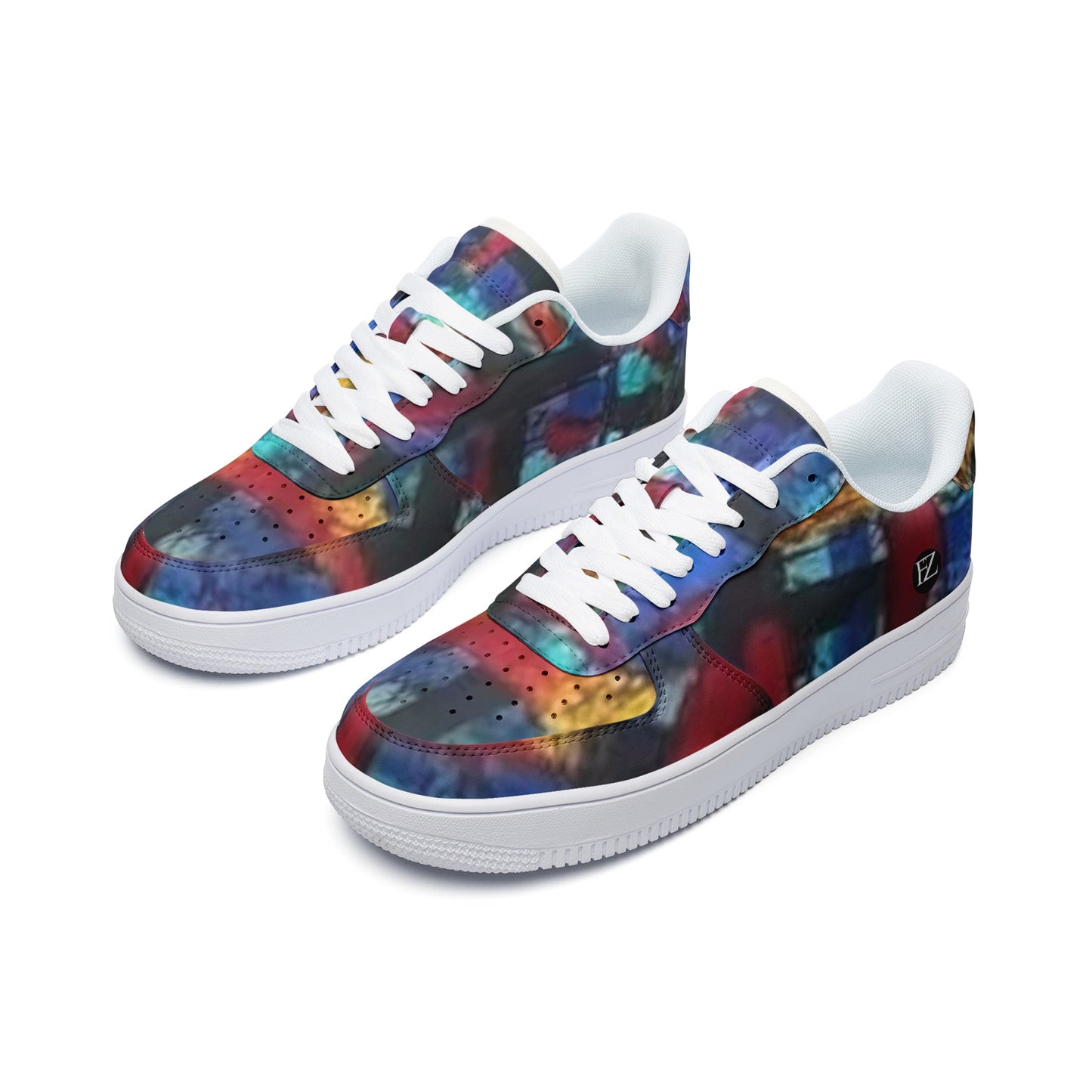 FZ African Print Unisex Low Top Leather Sneakers - FZwear