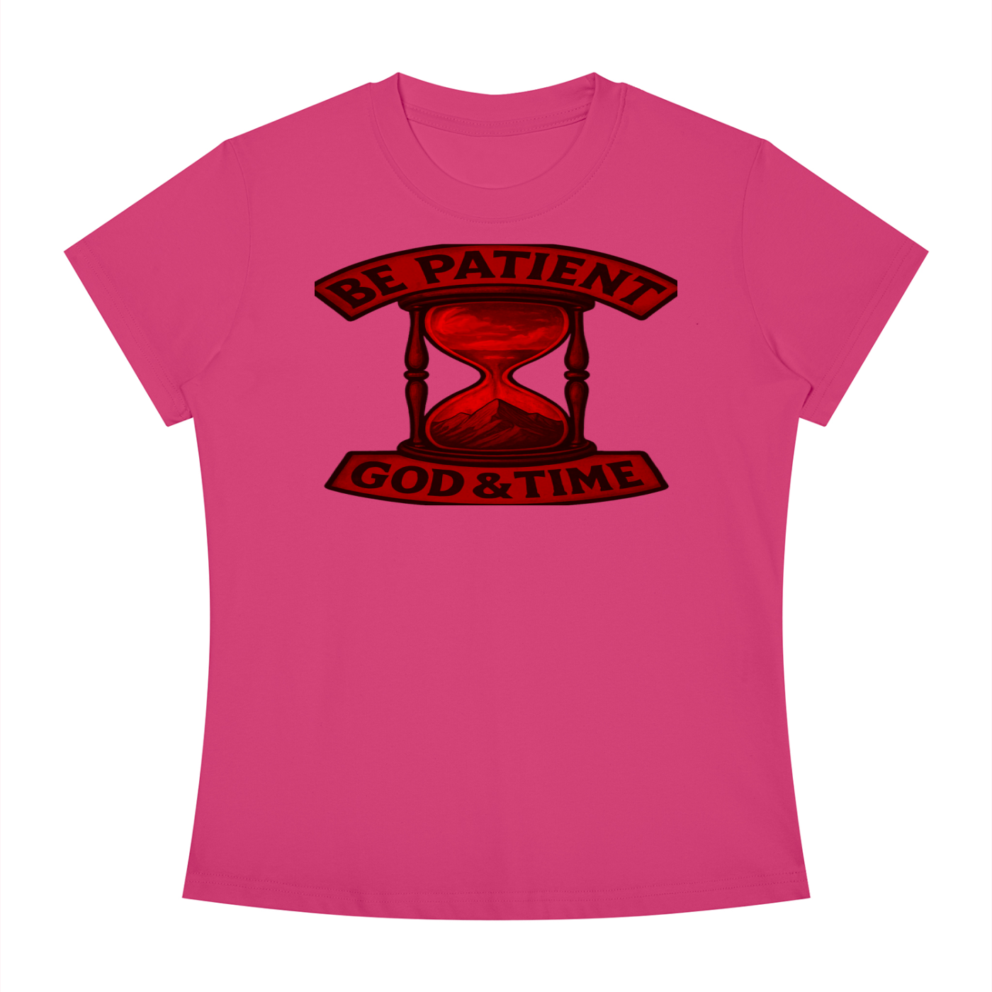 FZ Women's Slim Fit God & Time Crewneck Tee