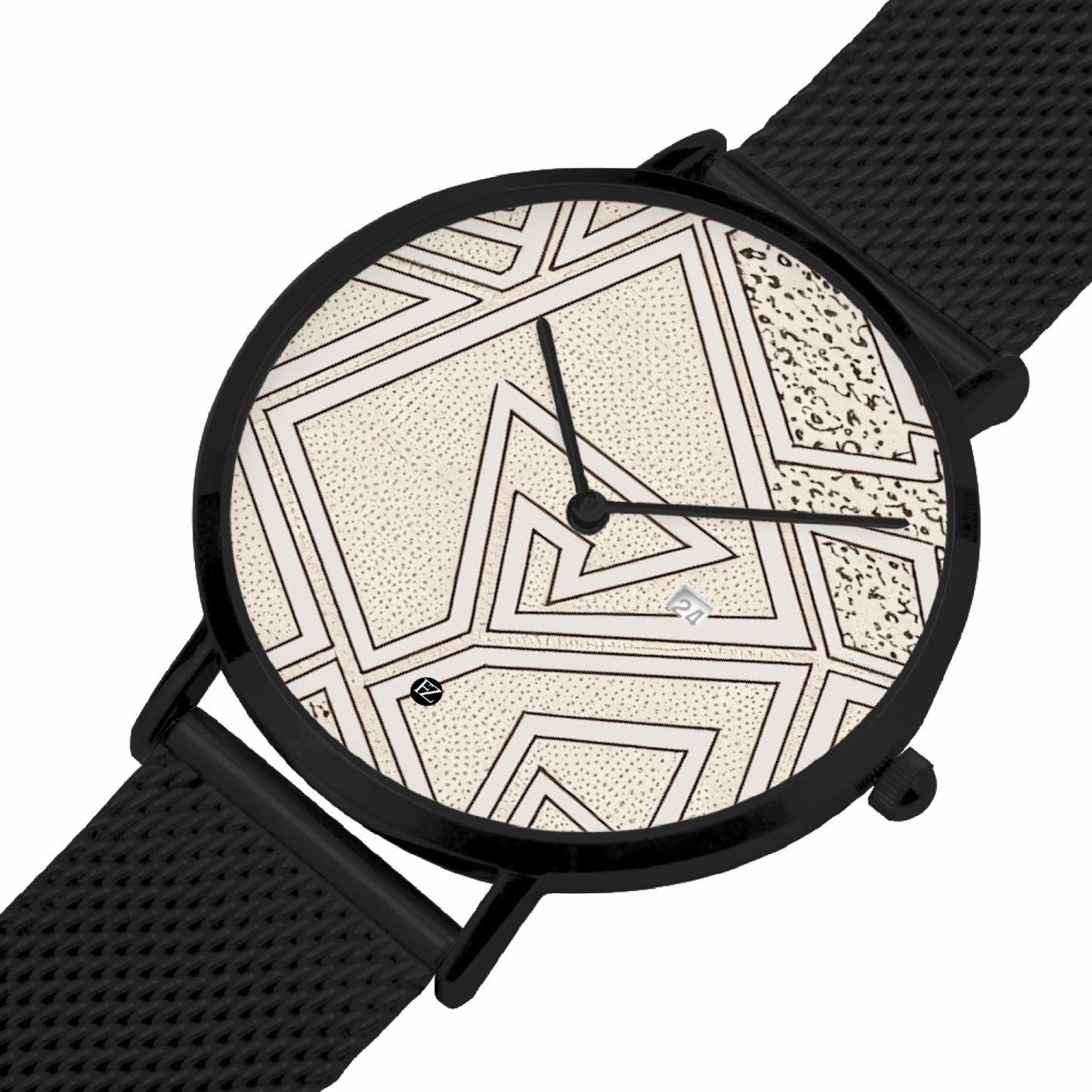 FZ Unisex African Print Stainless Steel Perpetual Calendar Quartz Watch - FZwear