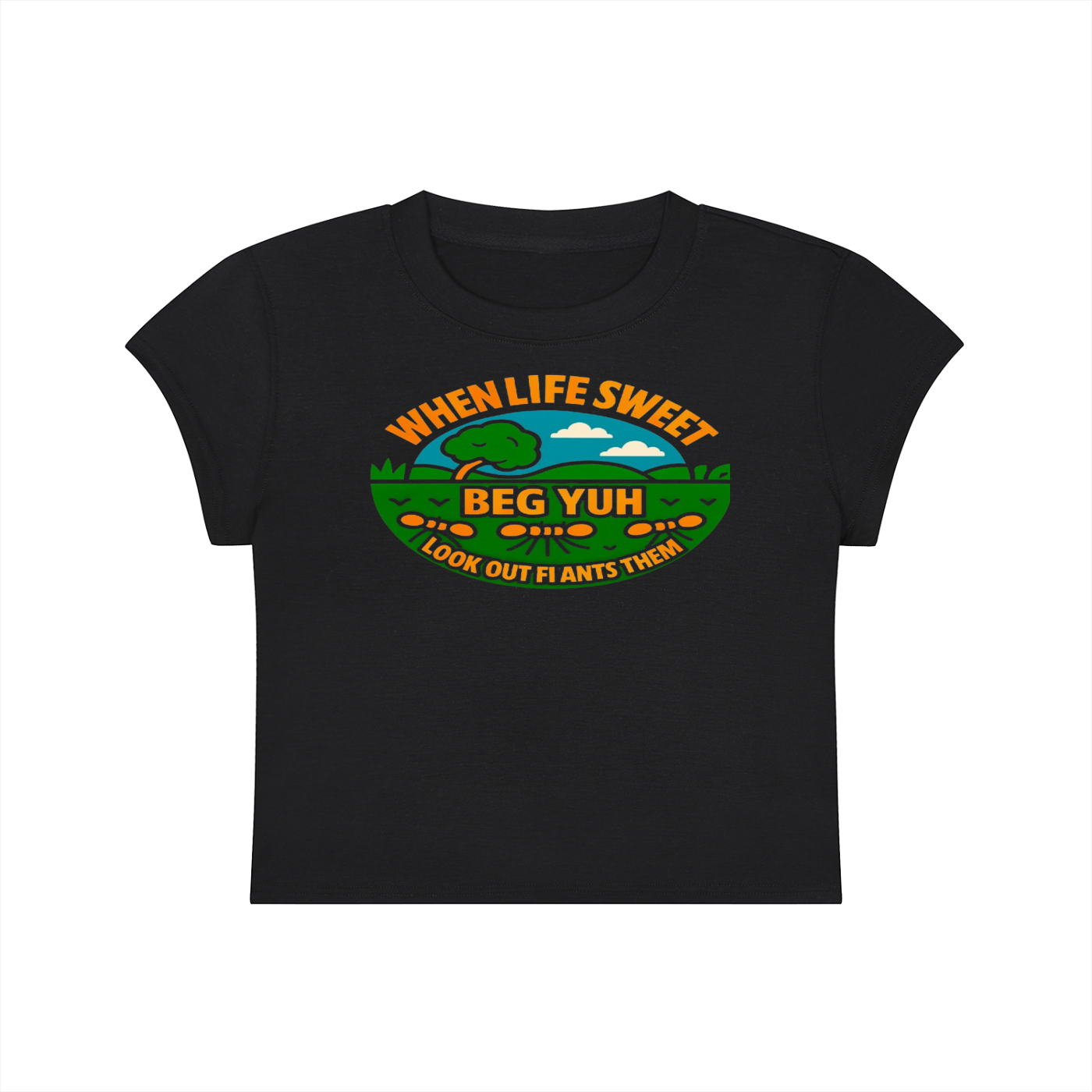 FZ Women's Slim-Fit Cropped Tee