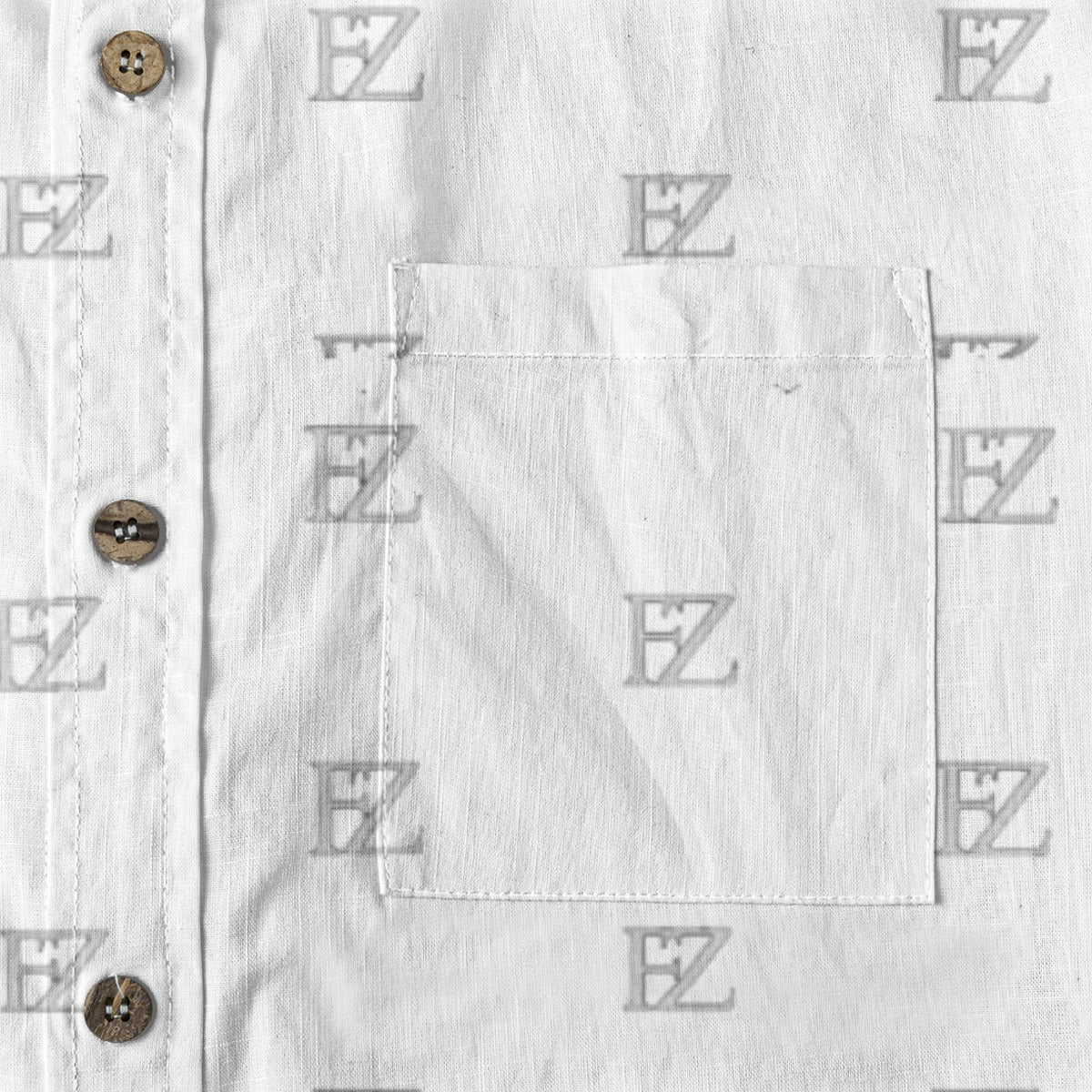 FZ Men's Casual Lapel Long Sleeve Cotton Dress Shirt