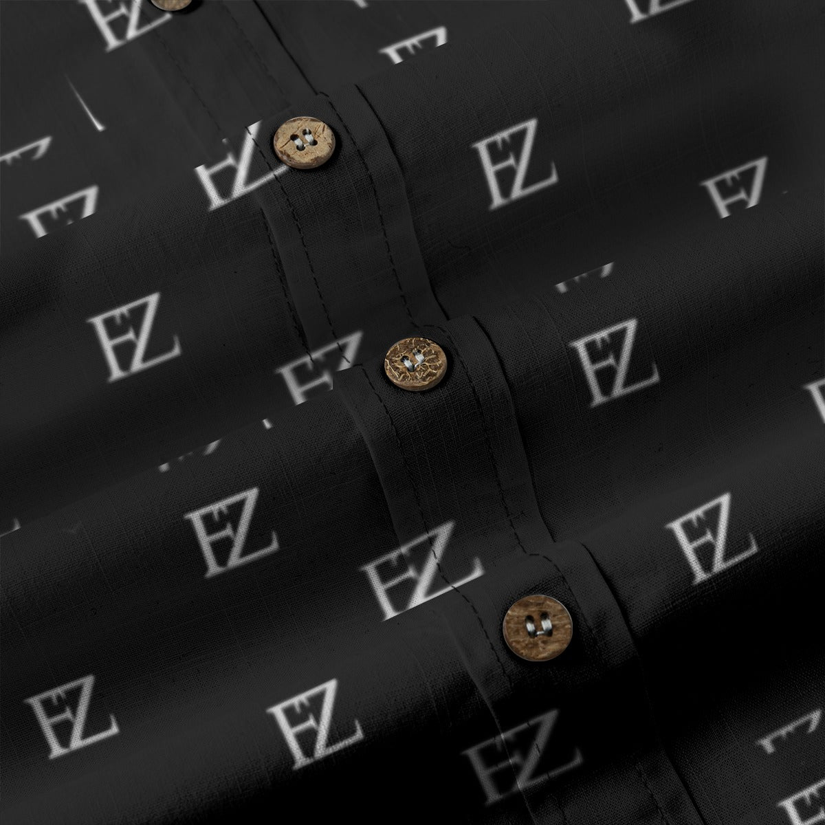 FZ Men's Casual Lapel Long Sleeve Cotton Dress Shirt