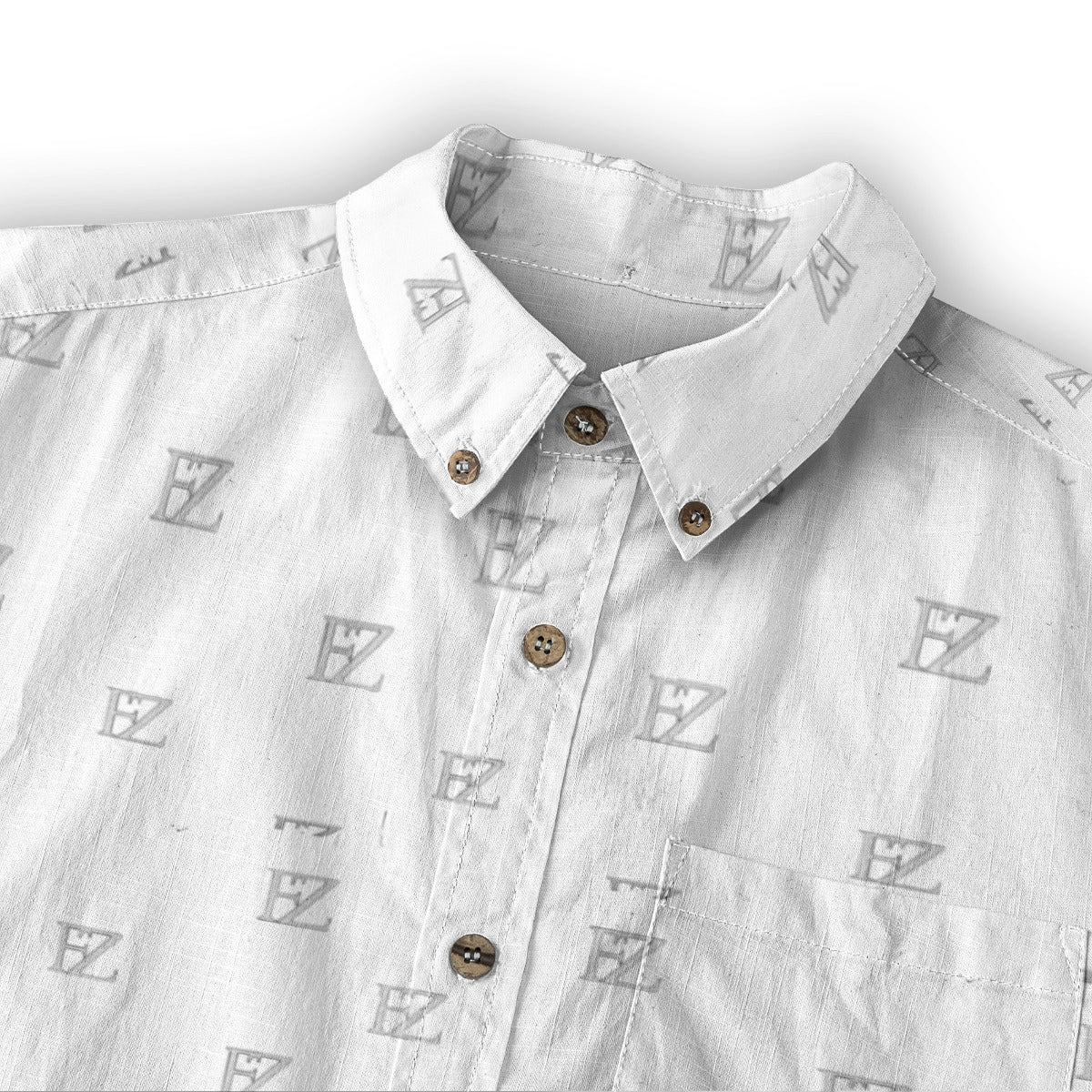 FZ Men's Casual Lapel Long Sleeve Cotton Dress Shirt