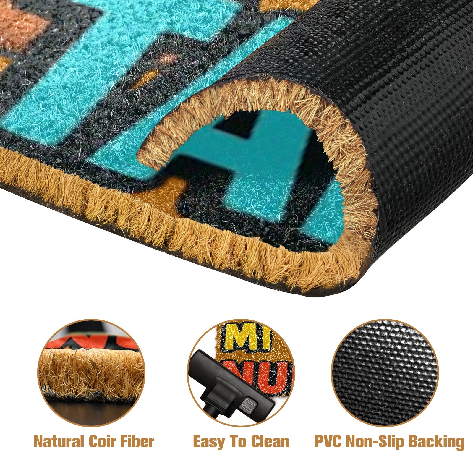 FZ Talk Natural Coir Doormat