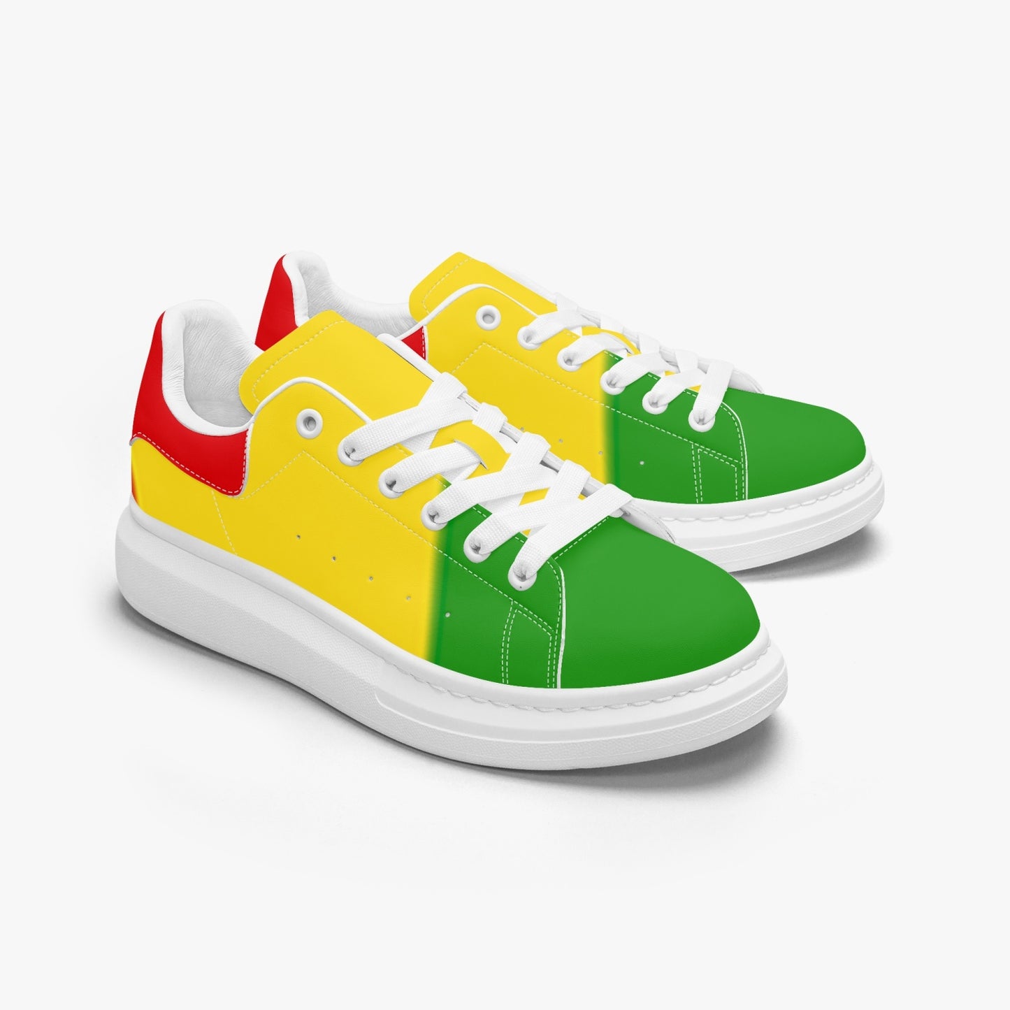 FZ Unisex Rasta Leather Oversized Sneakers