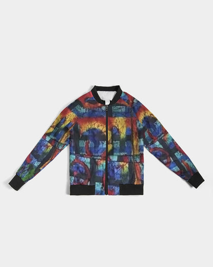 FZ AFRICAN ABSTRACT PRINT Women's Bomber Jacket