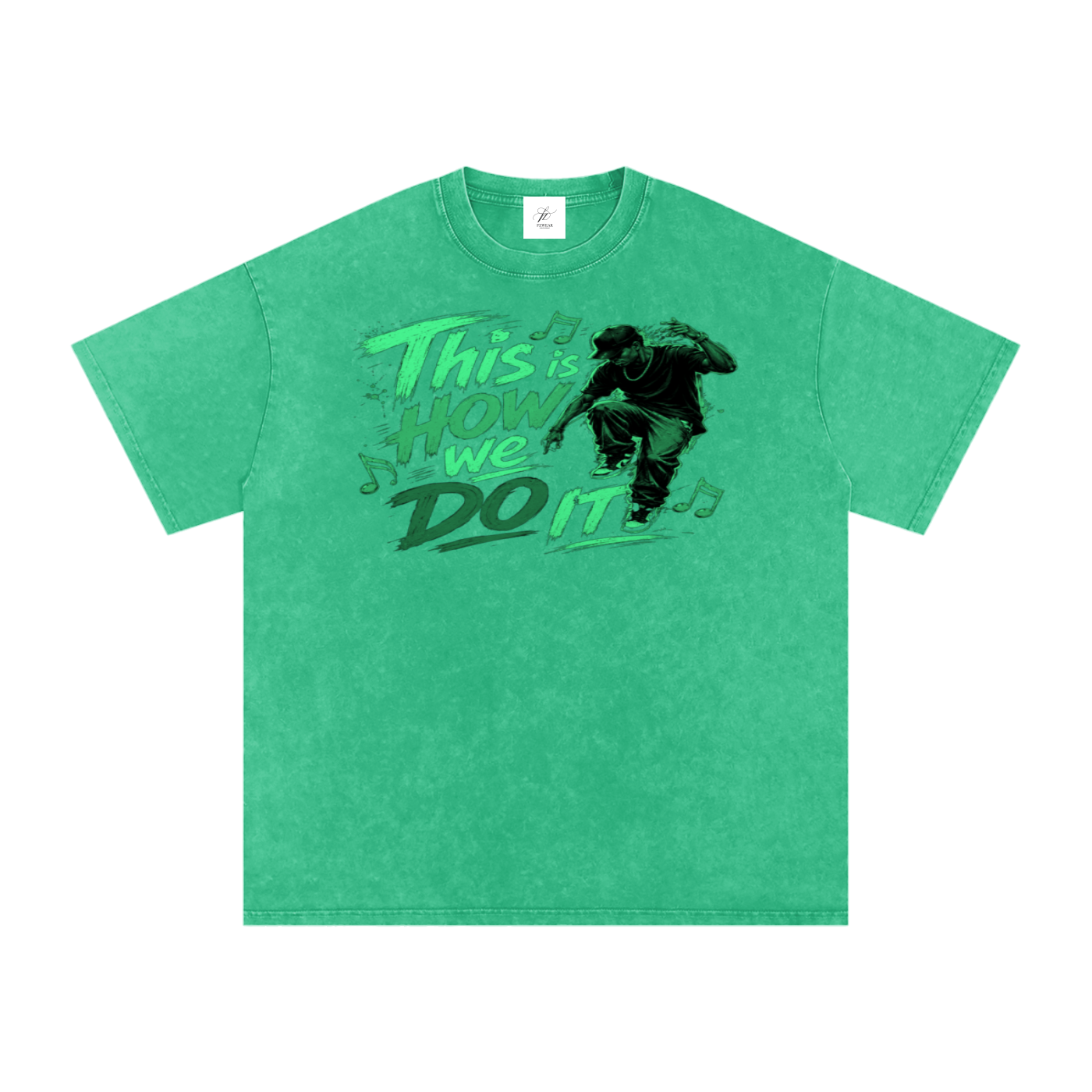 FZ Unisex Snow Washed Oversized Cotton Tee