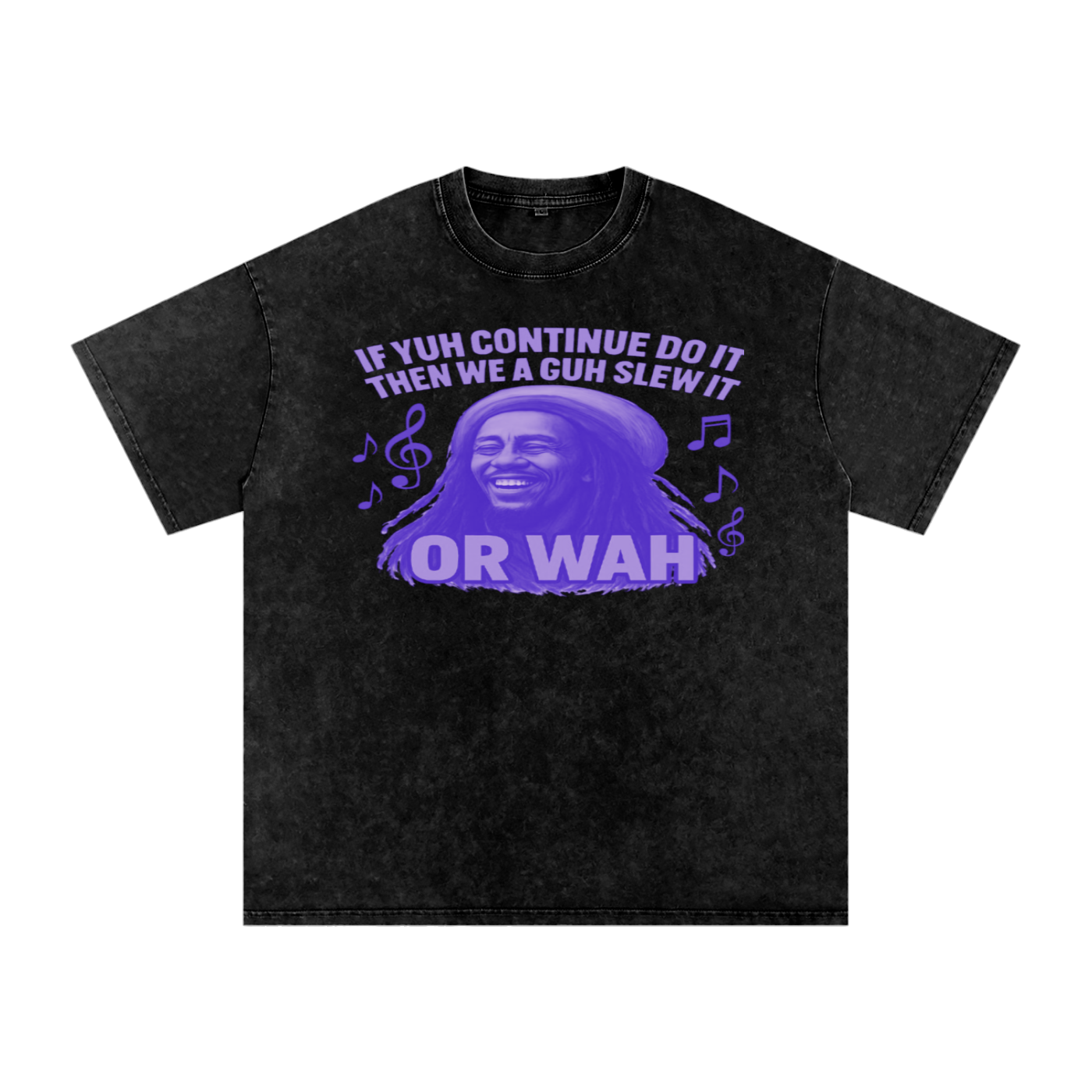 FZ Unisex "Or Wah" Acid Wash Oversize Tee