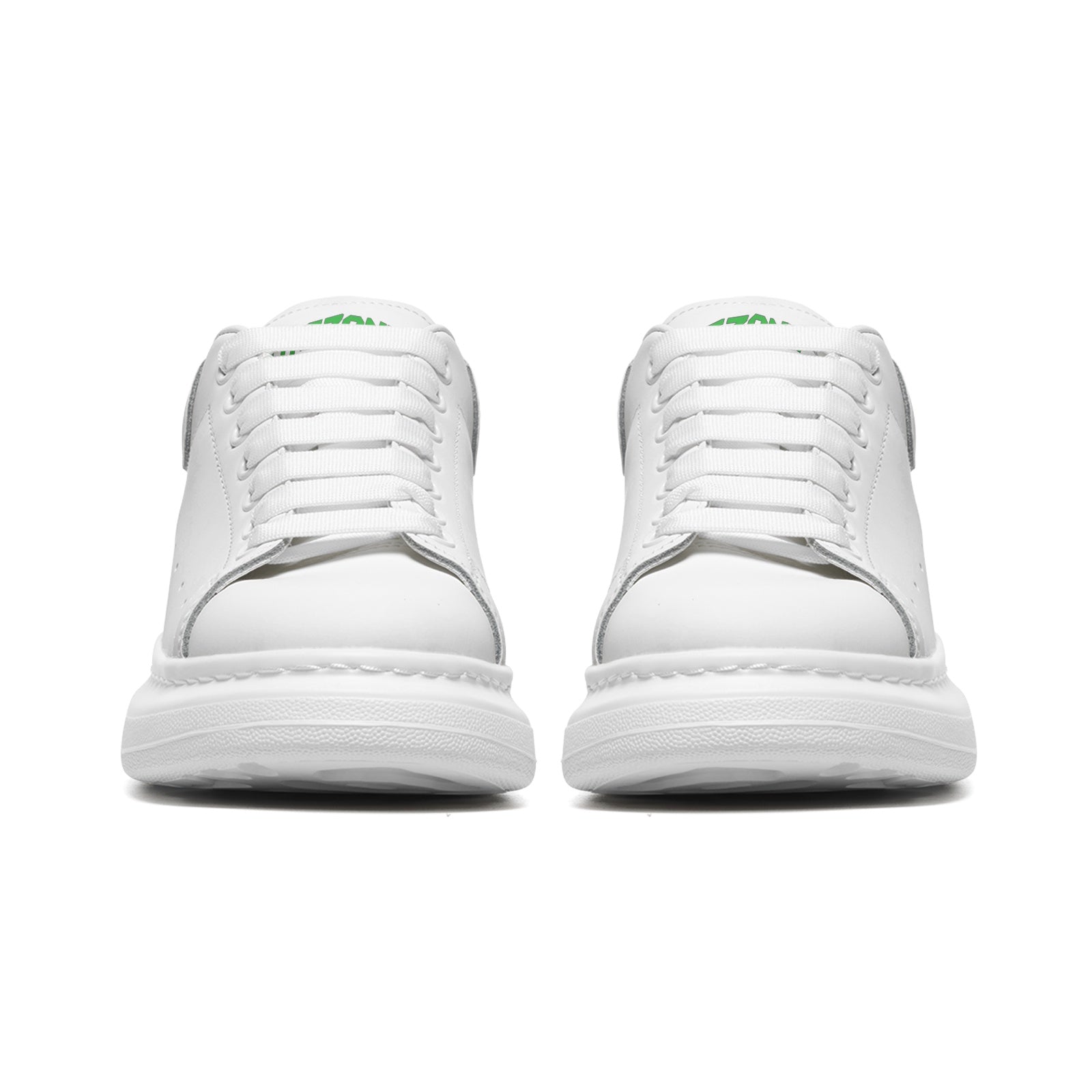 FZ Unisex Non Slip Lace Up Faux Leather Sneakers