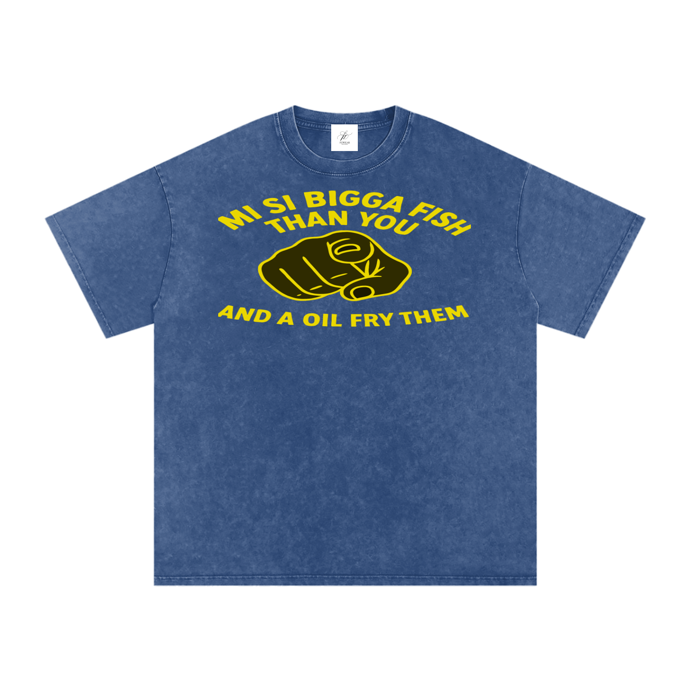 FZ Unisex Acid Wash Fry Oversize Tee