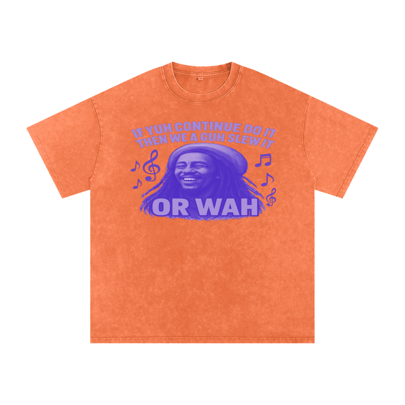 FZ Unisex "Or Wah" Acid Wash Oversize Tee