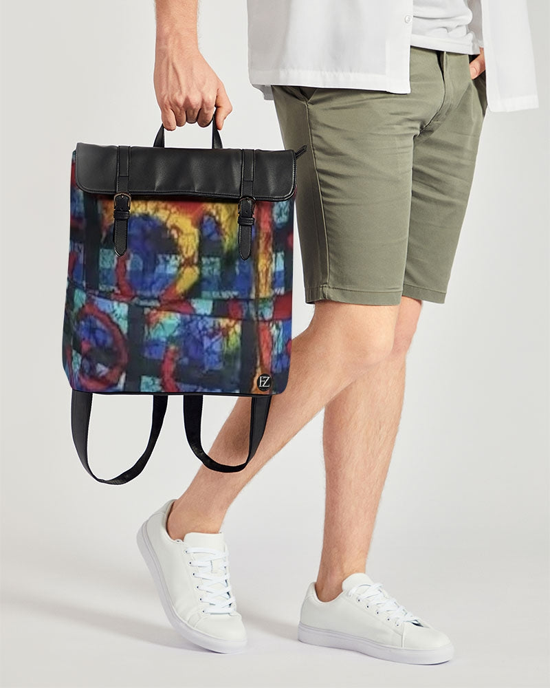 FZ AFRICAN ABSTRACT PRINT Casual Flap Backpack - FZwear