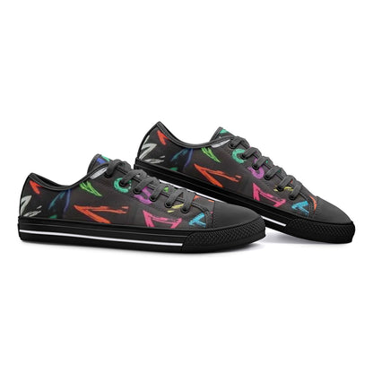 FZ African Print Unisex Low Top Canvas Shoes