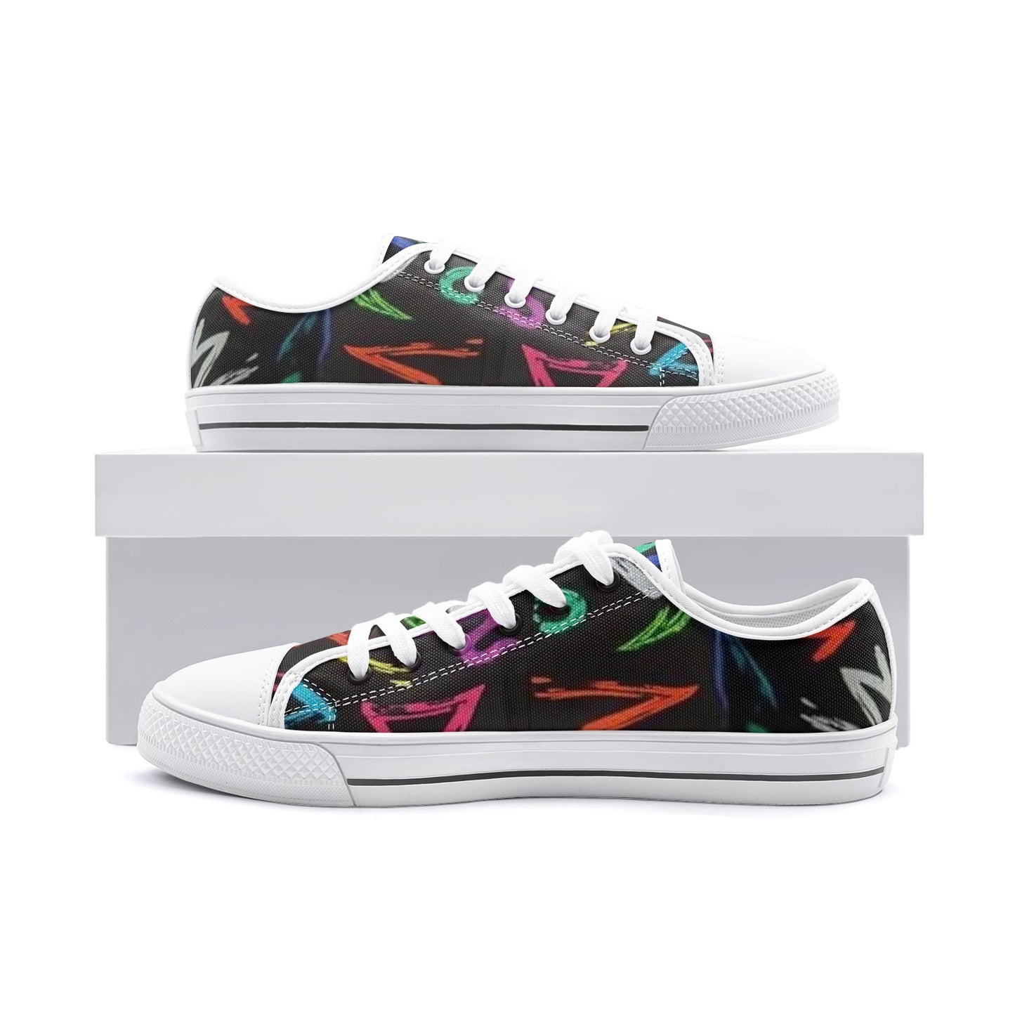 FZ African Print Unisex Low Top Canvas Shoes