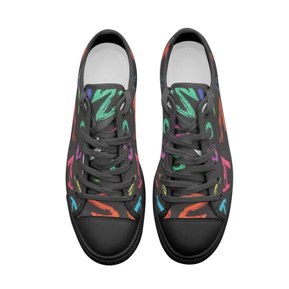 FZ African Print Unisex Low Top Canvas Shoes - FZwear