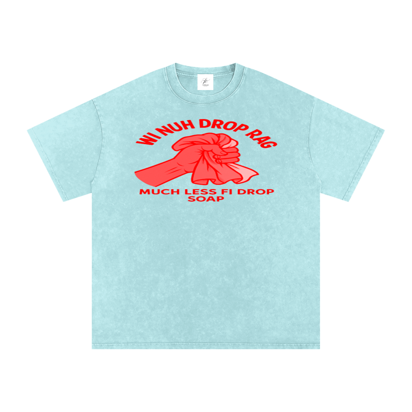 FZ Unisex Acid Wash Rag Oversize Tee