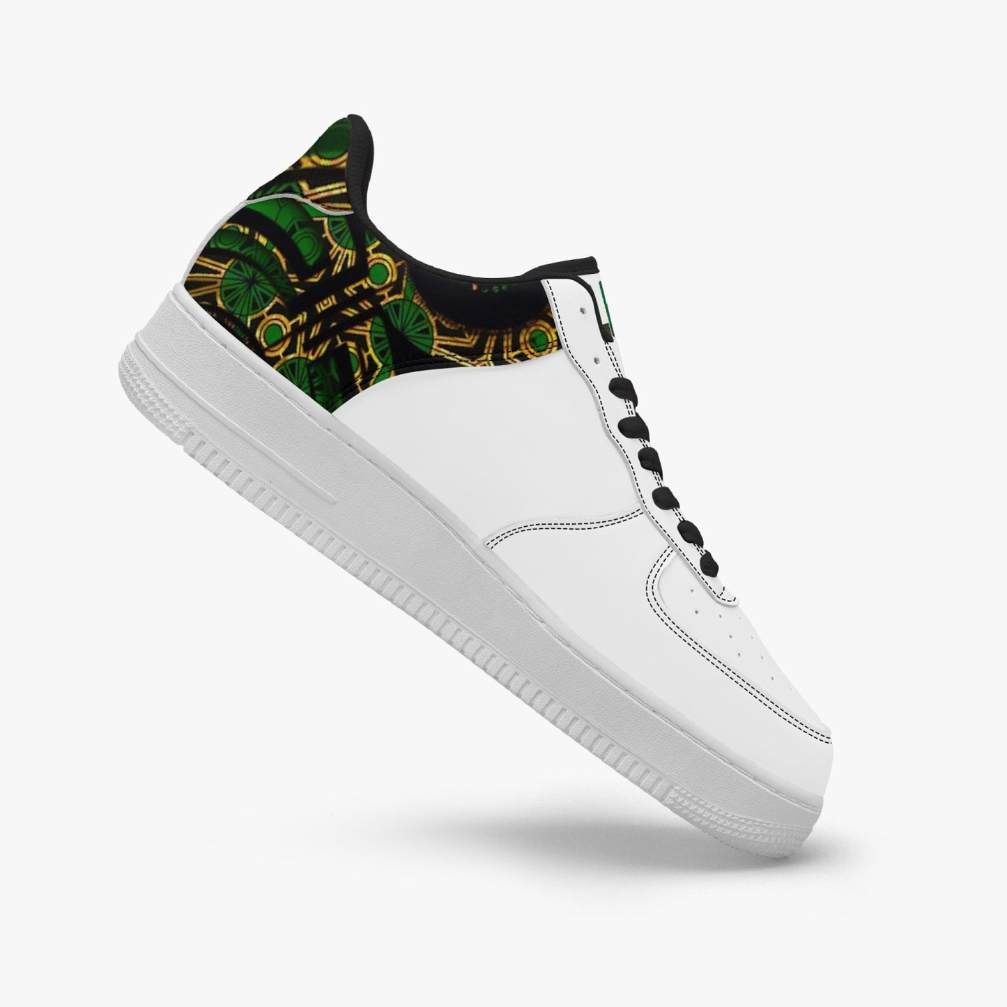 FZ Unisex African Print  Low-Top Leather Sports Sneakers