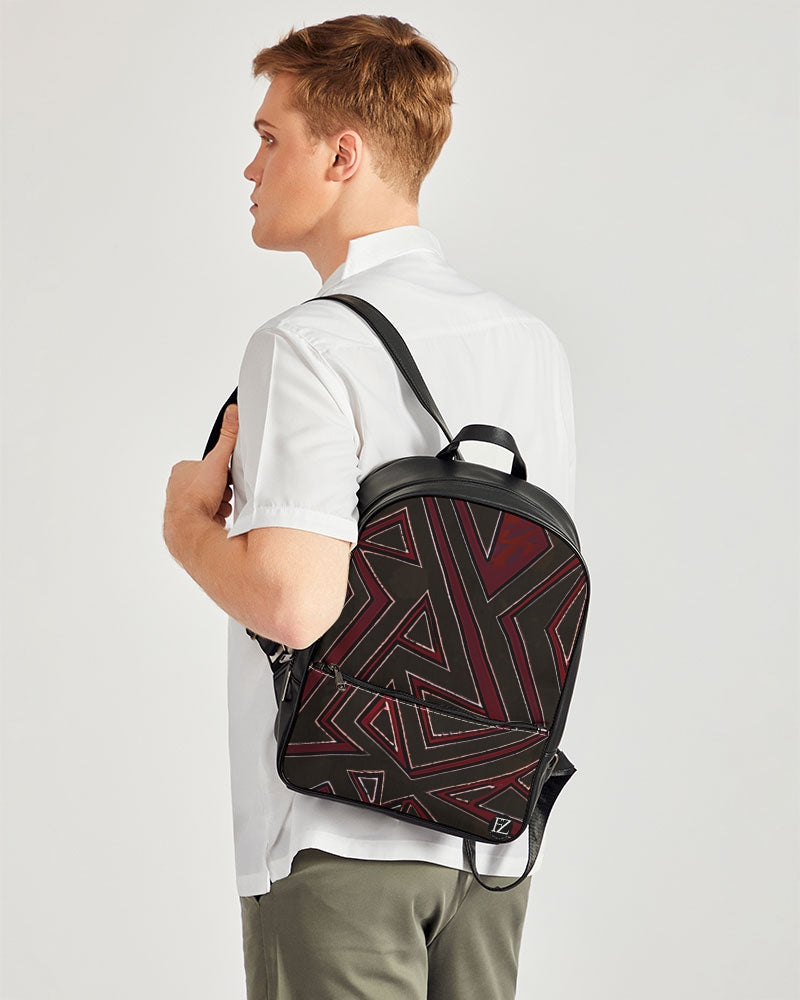 FZ AFRICAN PRINT Classic Faux Leather Backpack - FZwear