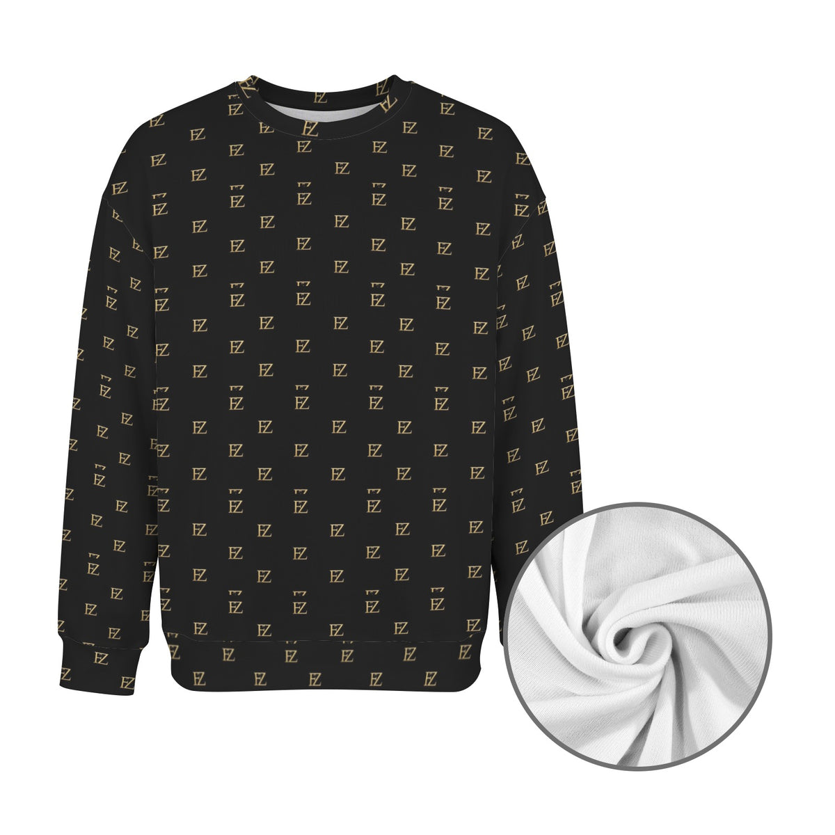 FZ Men's Original Monogram Crewneck Sweater Pullover