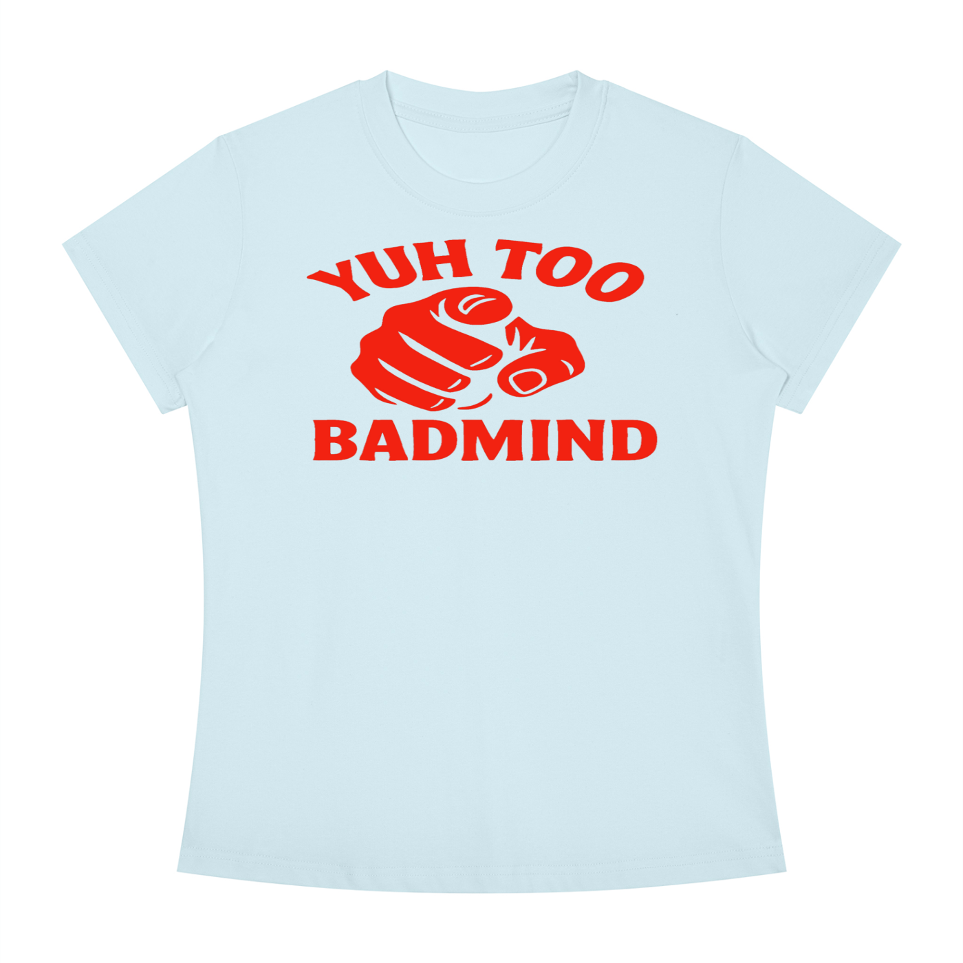 FZ Women's Slim Fit Badmind Crewneck Tee