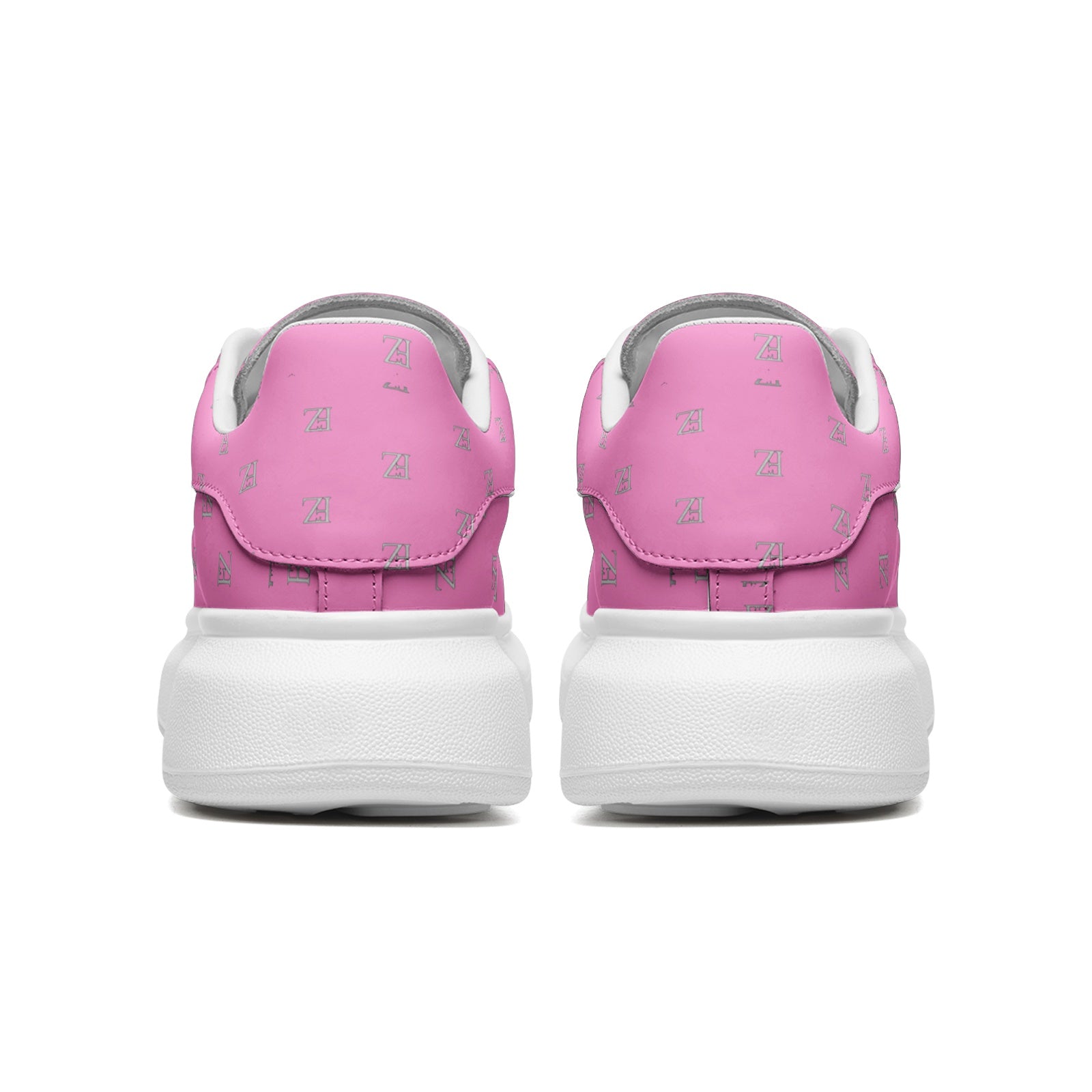 FZ Unisex Non Slip Lace Up Faux Leather Sneakers