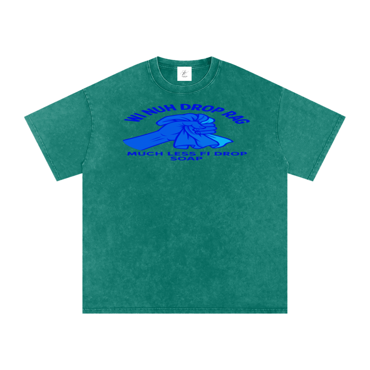 FZ Unisex Acid Wash Rag Oversize Tee
