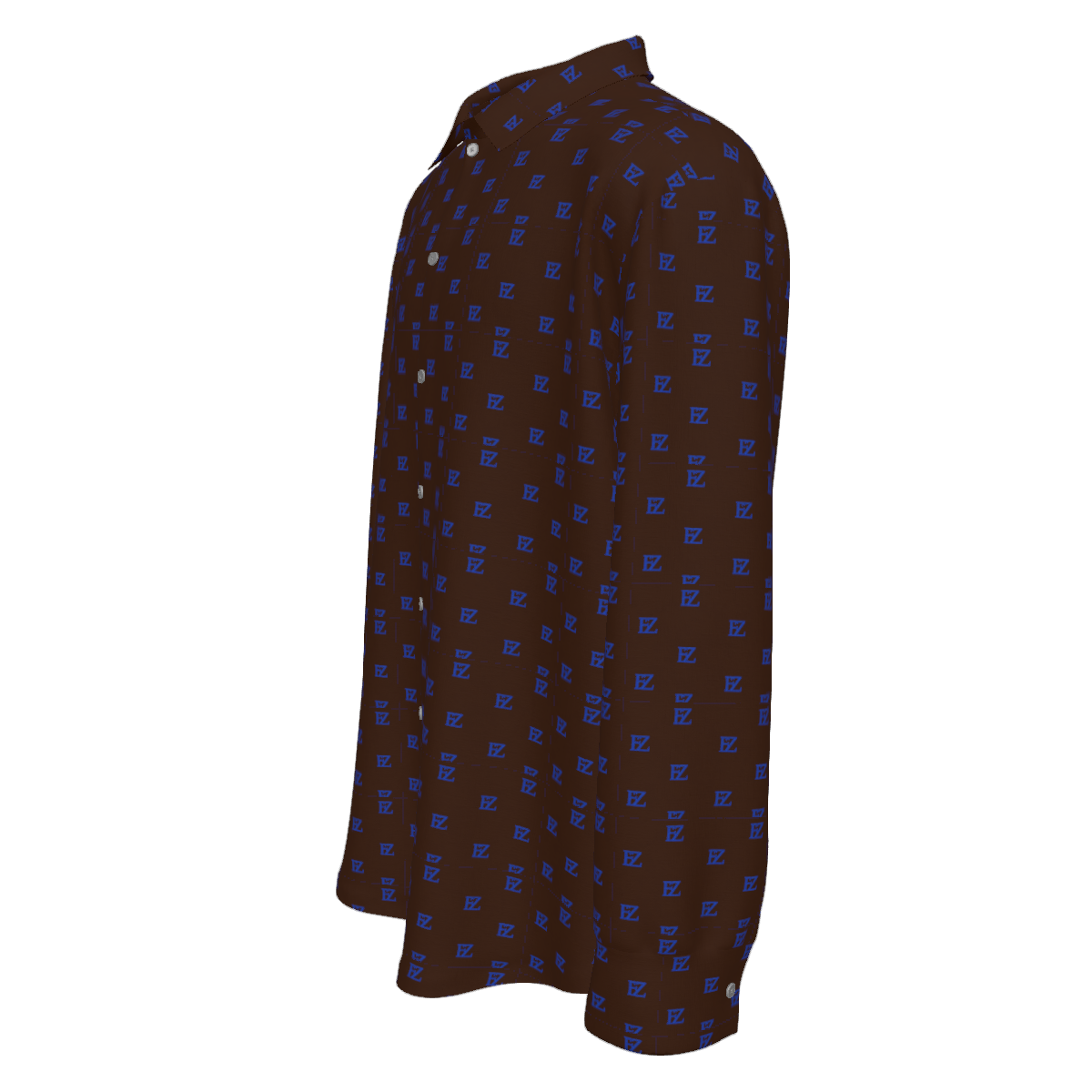 Custom Men's Long Sleeve Shirt with cuffs collar