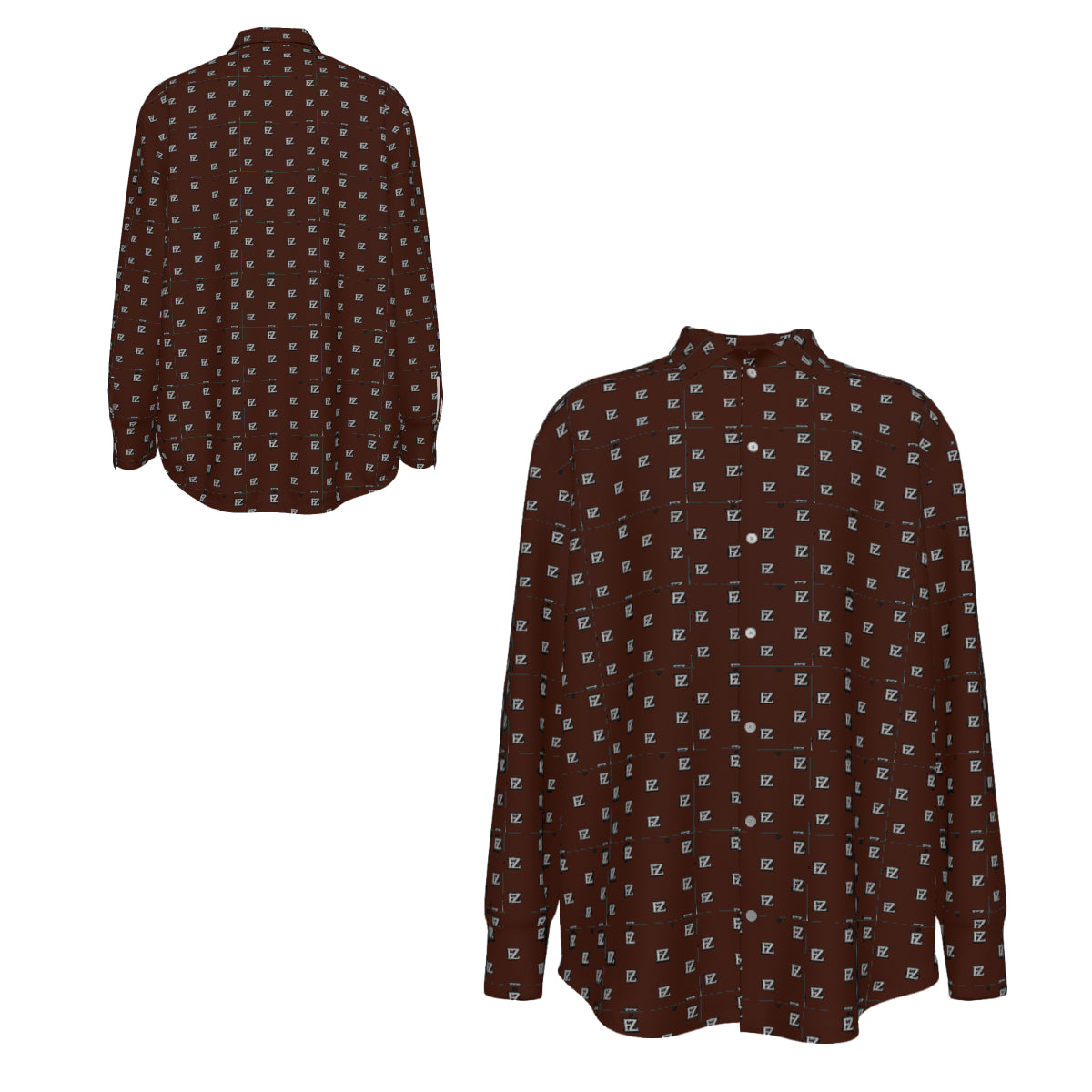 Custom Men's Long Sleeve Shirt with cuffs collar