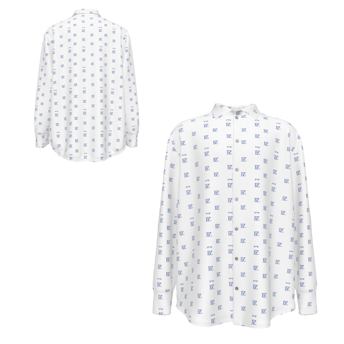 Custom Men's Long Sleeve Shirt with cuffs collar