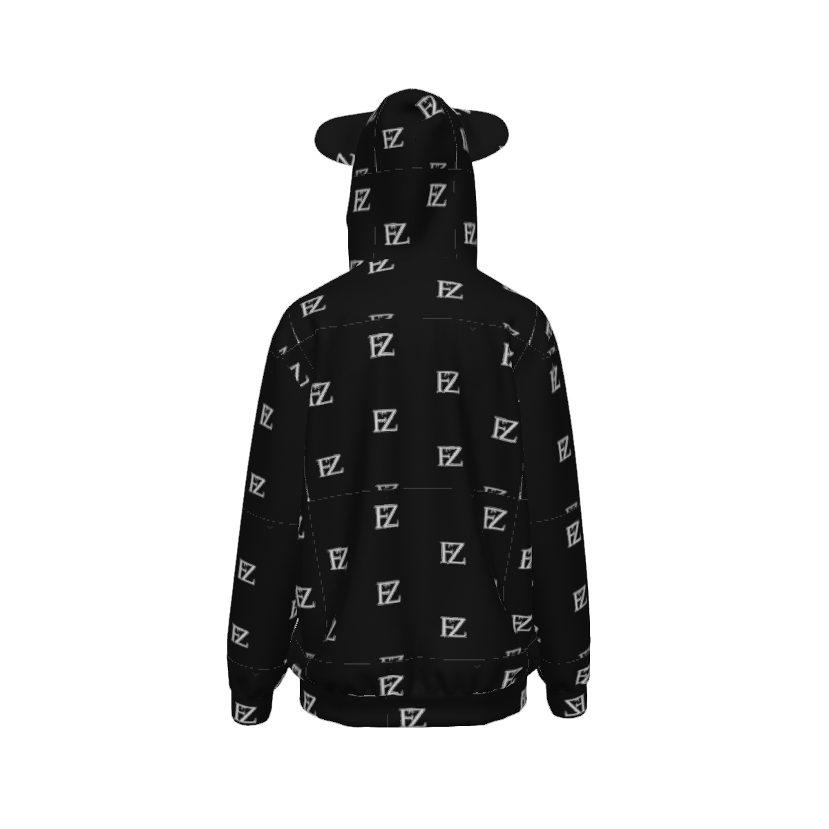 Custom Women's Adult cat ear hooded sweatshirt