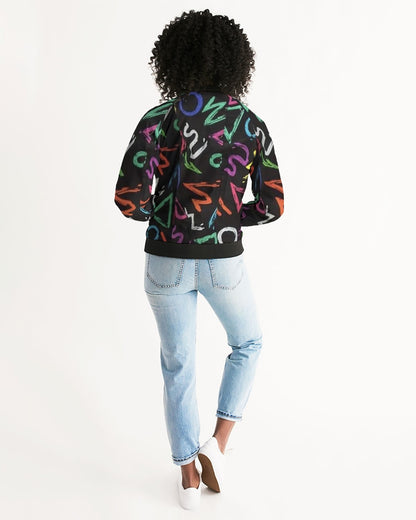 FZ AFRICAN ALPHA PRINT Women's Bomber Jacket - FZwear