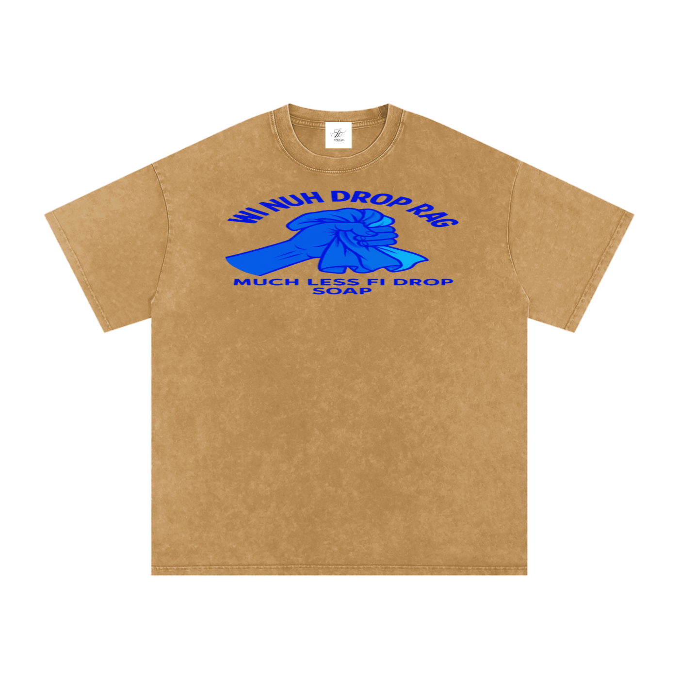FZ Unisex Acid Wash Rag Oversize Tee