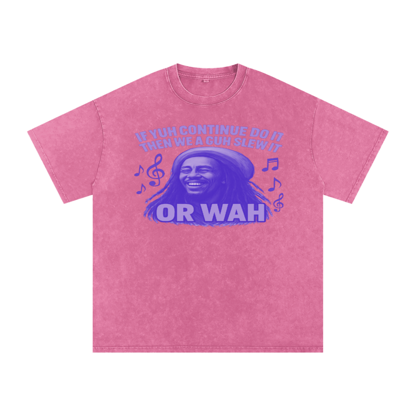 FZ Unisex "Or Wah" Acid Wash Oversize Tee