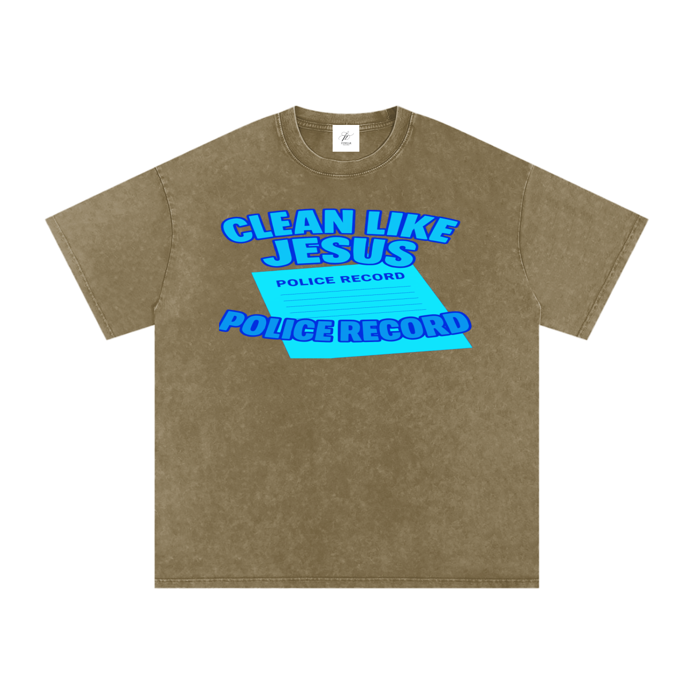 FZ Unisex Acid Wash Oversize Tee