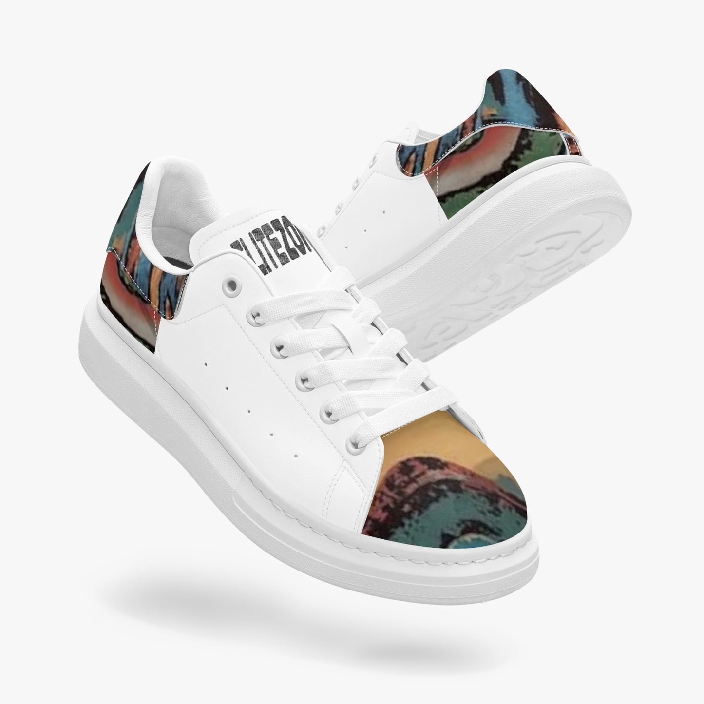 FZ Safari Print Leather Oversized Sneakers