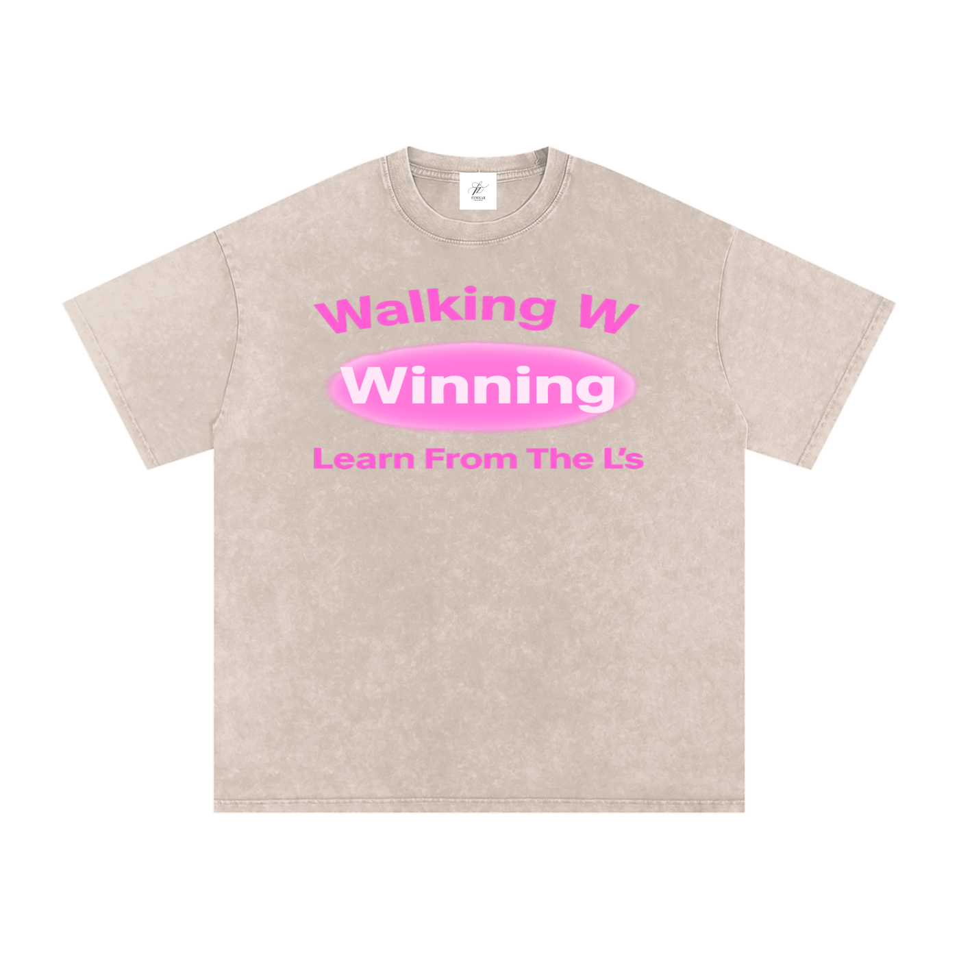 FZ Unisex Acid Wash Winning Oversize Tee