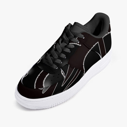 FZ Unisex  Black Low-Top Leather Sports Sneakers - FZwear