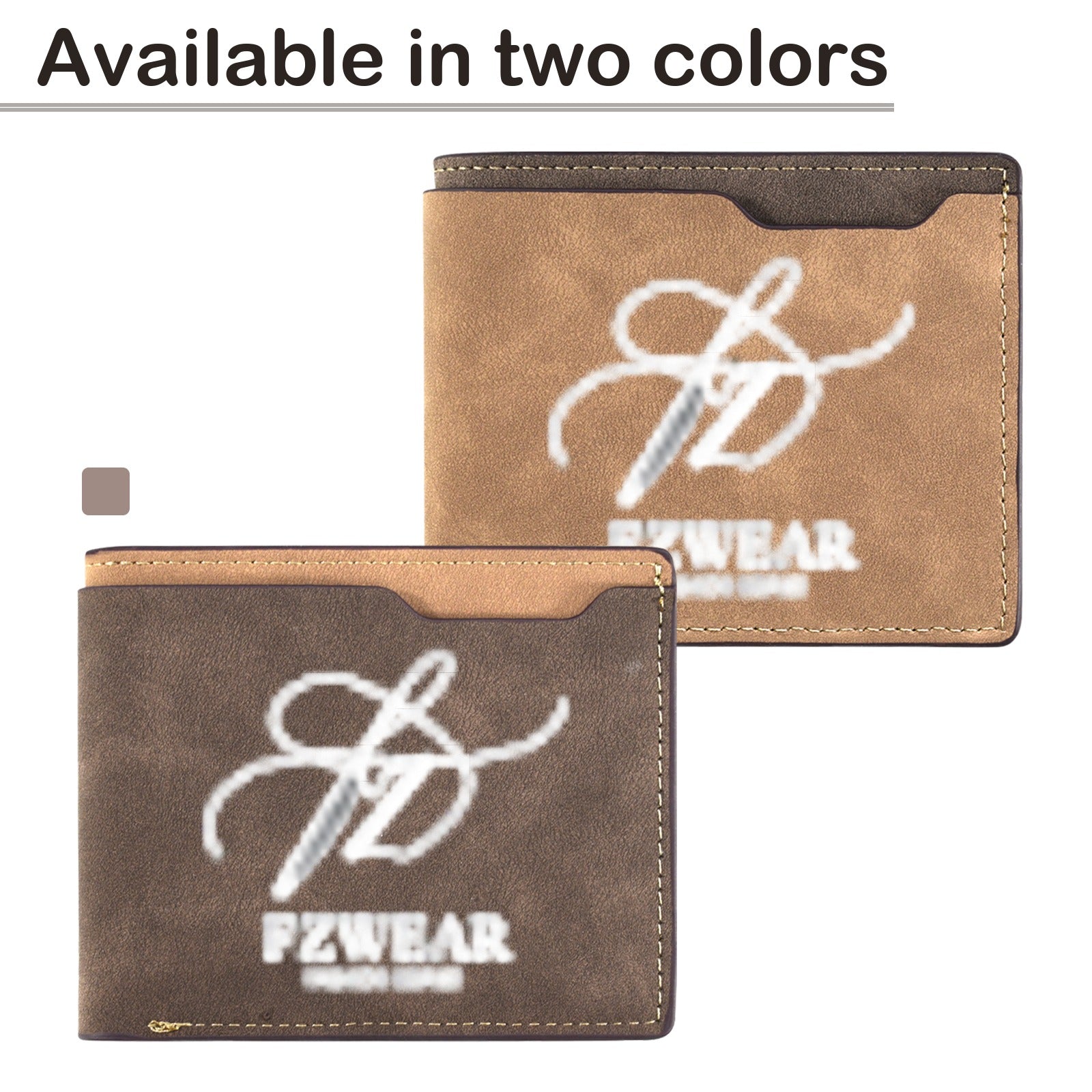 FZ Custom Engraved No Zipper Wallet