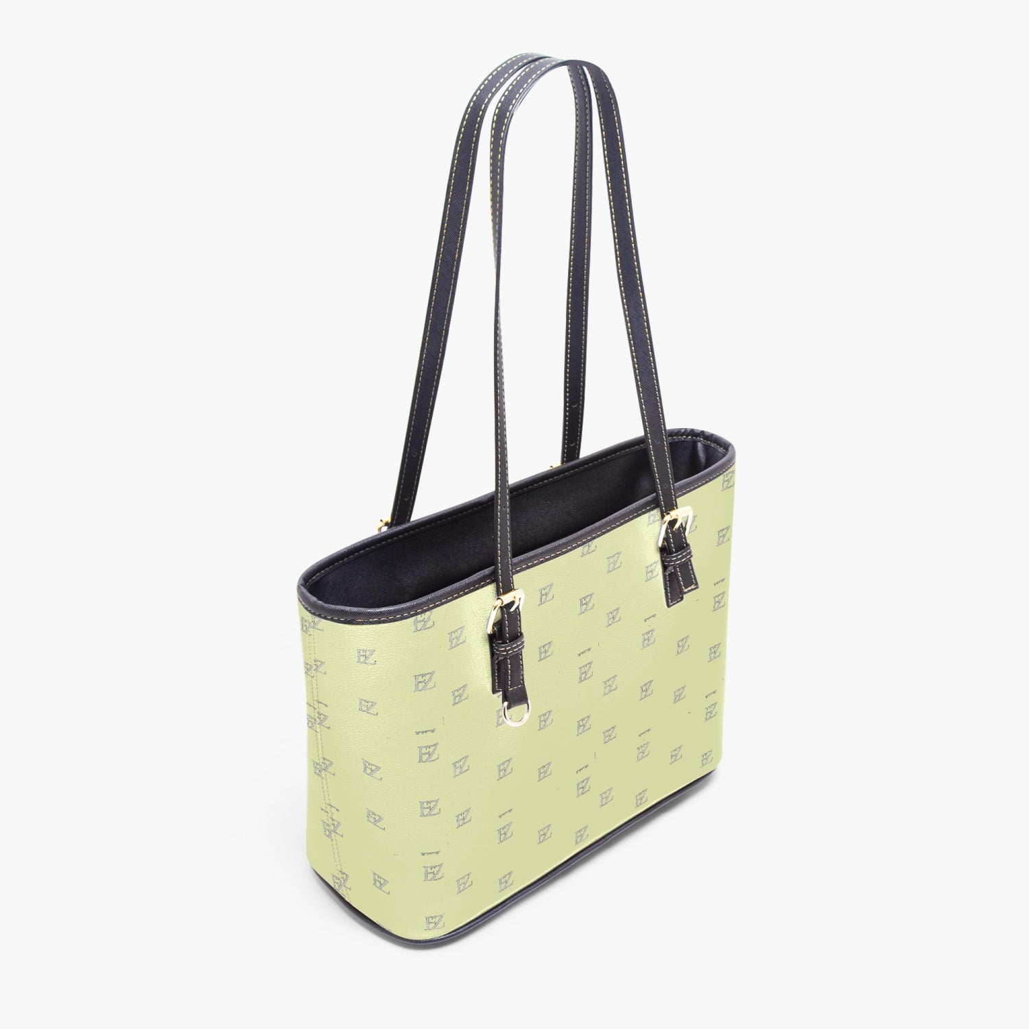 FZ Women's Large Leather Tote Bag JetPrint