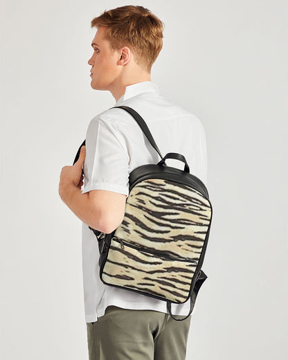 FZ AFRICAN TIGER PRINT Classic Faux Leather Backpack - FZwear