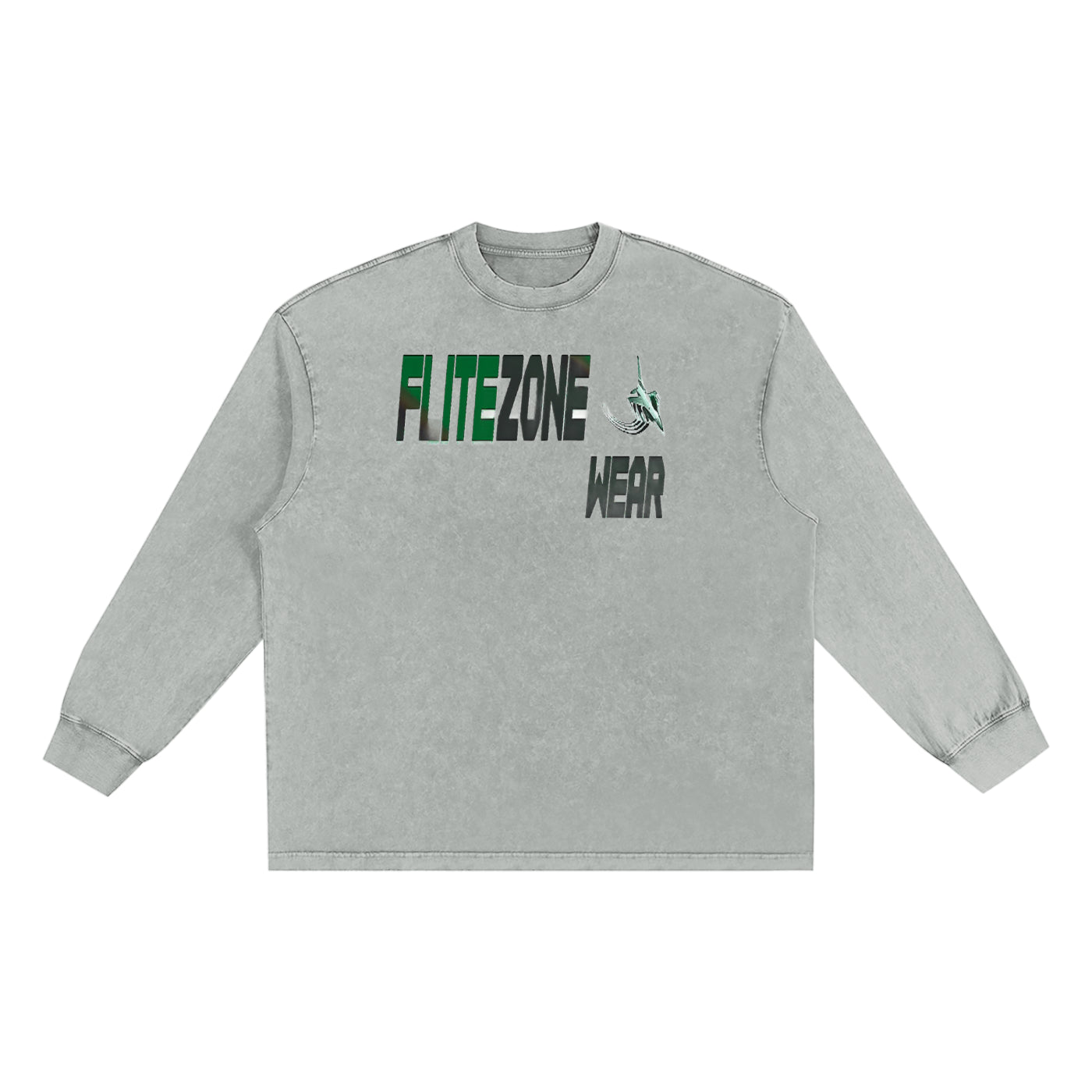 FZ Unisex Snow Washed  Long Sleeve Oversize Tee