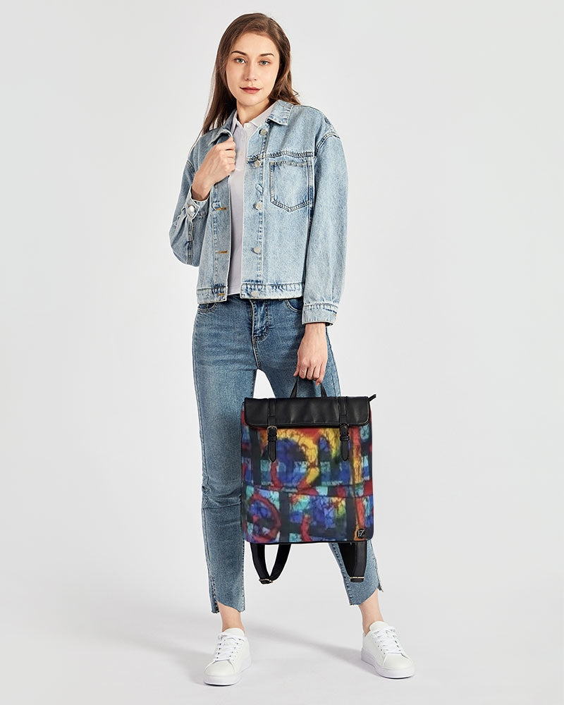 FZ AFRICAN ABSTRACT PRINT Casual Flap Backpack - FZwear